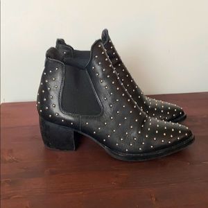 Studded black ankle boots Topshop